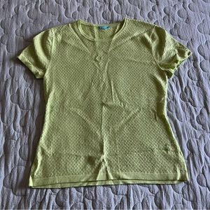 Lime green sequin J.McLaughlin Short Sleeve top